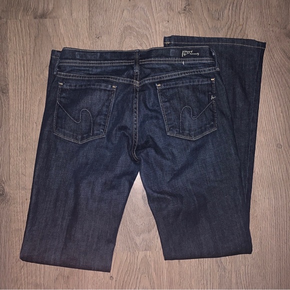 Citizens of Humanity Jeans Ingrid #002 Stretch Low Waist Flare Women Size 28 - Picture 2 of 9